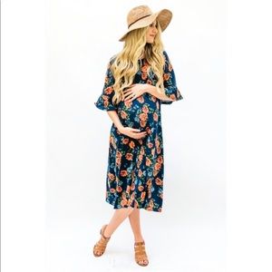 Floral maternity dress